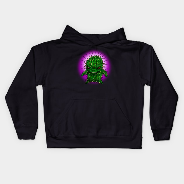 Angry Cactus Kids Hoodie by AndyKalns Shop 